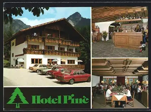 AK Tiers, Hotel Pinè in drei Ansichten