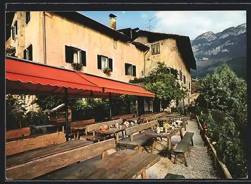 AK Kaltern bei Bozen, Weinlokal Torggl-Keller, Garten