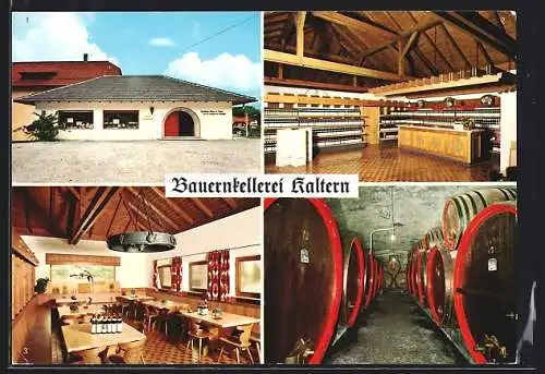 AK Kaltern, Bauernkellerer Kaltern, Weinkoststube, Verkaufsraum, Koststube, Keller