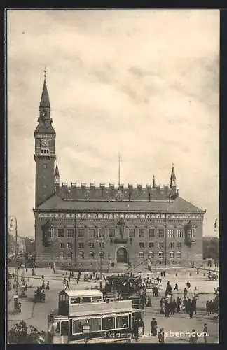 AK Kobenhavn, Radhuset, Strassenbahn