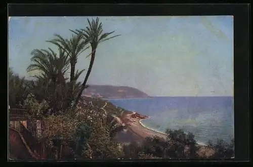 Künstler-AK Photochromie Nr. 2640: Riviera di Ponente, Bordighera