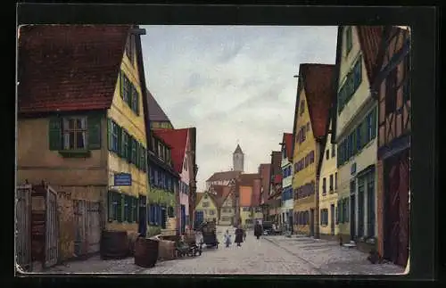 Künstler-AK Photochromie Nr. 2764: Dinkelsbühl, Untere Schmiedgasse