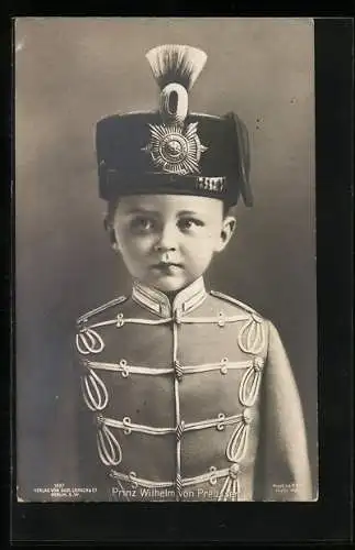 AK Prinz Wilhelm von Preussen in preussischer Galauniform