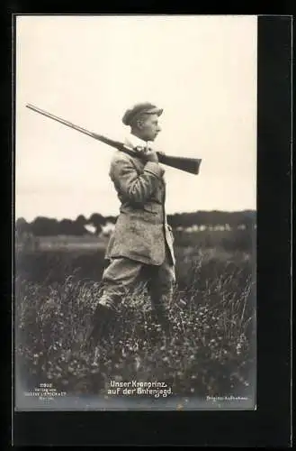 AK Kronprinz Wilhelm von Preussen auf der Entenjagd