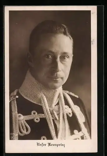 AK Kronprinz Wilhelm von Preussen in Festtagsuniform