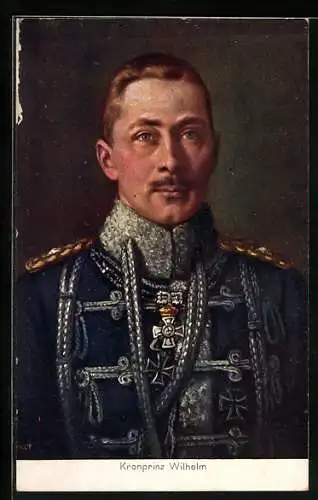 AK Kronprinz Wilhelm von Preussen in Uniform