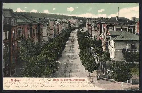 AK Erfurt, Blick in die Steigerstrassse