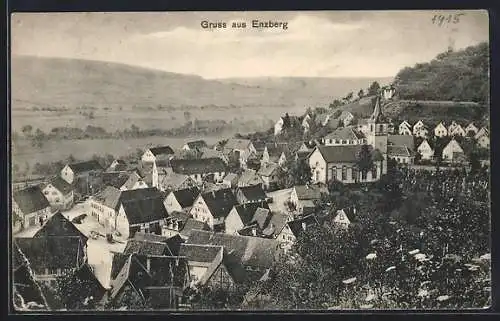 AK Enzberg, Ortsansicht vom Berg aus