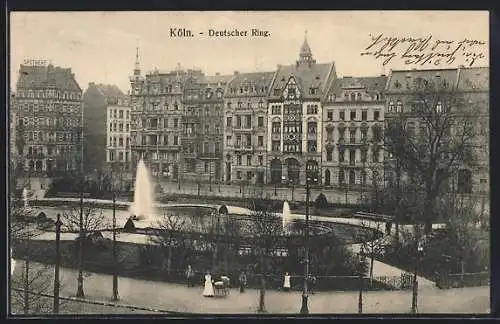 AK Köln-Neustadt, Park am Deutschen Ring