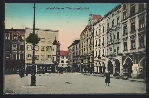 AK Rosenheim / Bayern, Drogerie am Max-Josephs-Platz