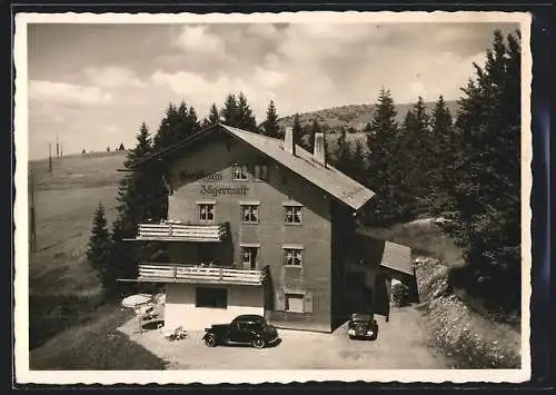 AK Feldberg / Schwarzwald, Gasthaus Jägermatt im Sonnenschein