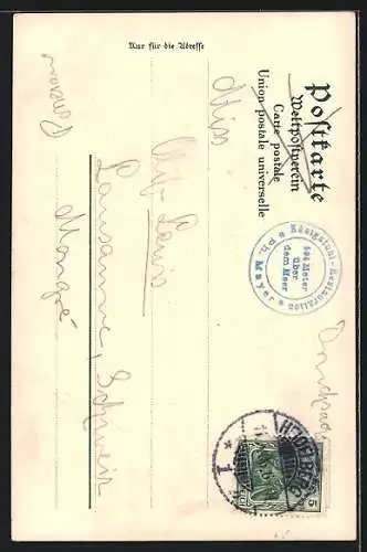 AK Königsstuhl / Neckar, Sternwarte, Wirtschaft und Aussichtsturm