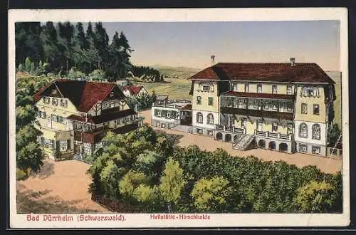 AK Bad Dürrheim /Schwarzwald, Heilstätte-Hirschhalde