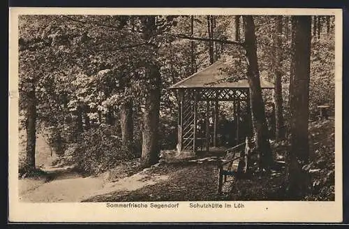 AK Segendorf, Schutzhütte im Löh