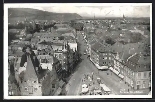 AK Trier, Blick vom Gangolfsturm auf den Ort