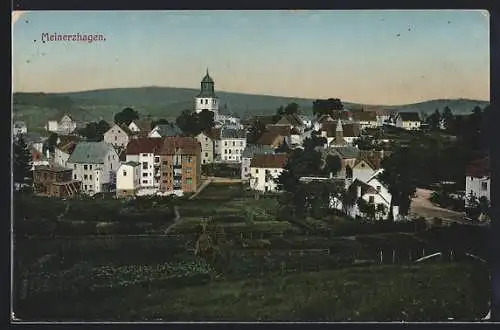 AK Meinerzhagen, Teilansicht mit Kirche