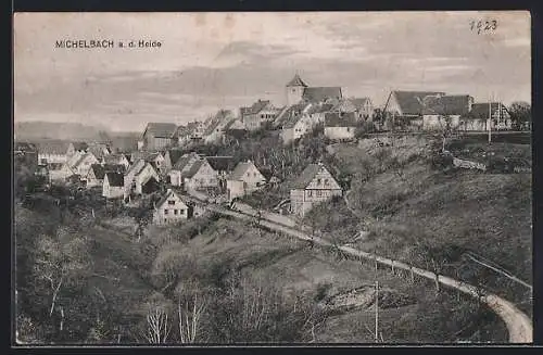 AK Michelbach a. d. Heide, Ortsansicht am Tallauf