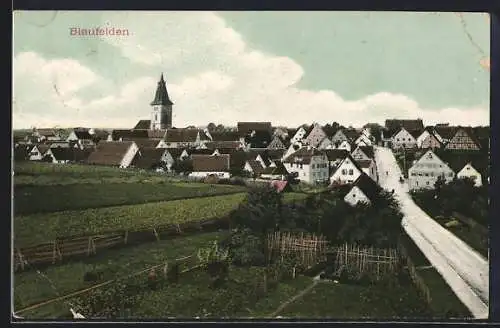 AK Blaufelden, Ortsansicht vom Feld aus