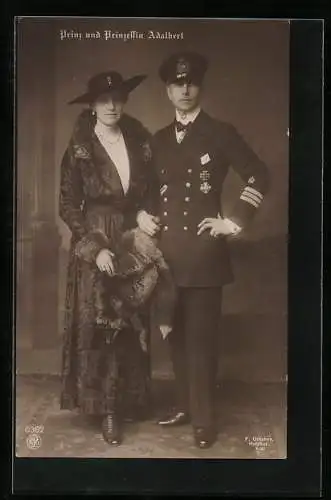 AK Prinz und Prinzessin Adalbert von Preussen