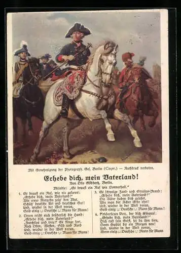 AK So vorwärts!, Friedrich der Grosse