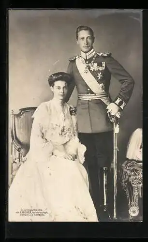 AK Kronprinz Wilhelm von Preussen, und Prinzessin Cecile