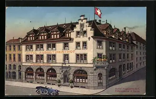 AK Zürich, Hotel Augustinerhof in der Peterstrasse 8