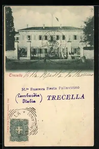 AK Trecella /Lombardia, Mlle. Francesca Resta Pallavicino