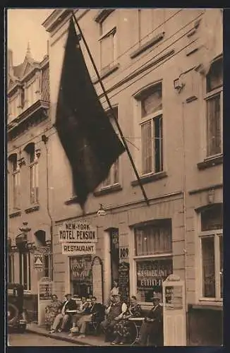 AK Blankenberghe, Hotel-Restaurant The New-York, 109 Rue d`Ouest