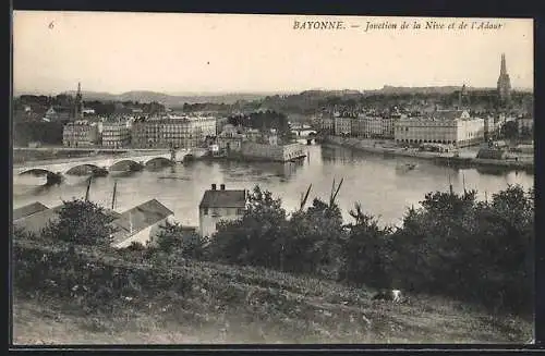 AK Bayonne, Jonction de la Nive et de l`Adour