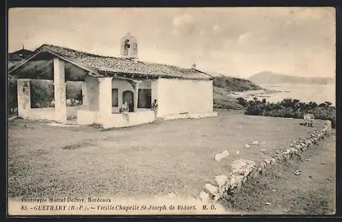 AK Guéthary /Basses-Pyrénées, Vieille Chapelle St-Joseph de Bidart