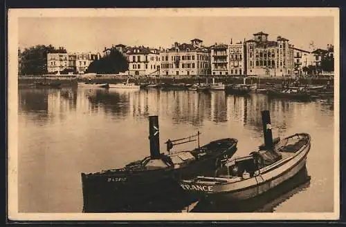 AK Saint-Jean-de-Luz, Le Port et Quai de l`infante