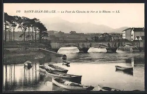 AK Saint-Jean-de-Luz, Le Pont du Chemin de Fer et la Rhune