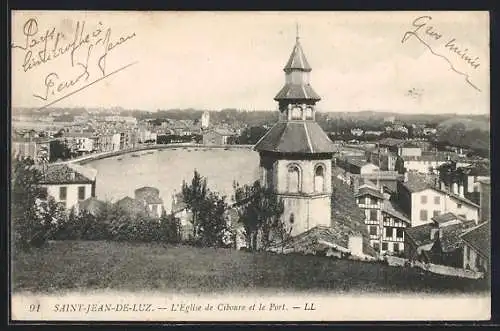 AK Saint-Jean-de-Luz, L`Eglise de Ciboure et le Port