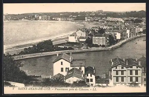 AK Saint-Jean-de-Luz, Panorama pris de Ciboure