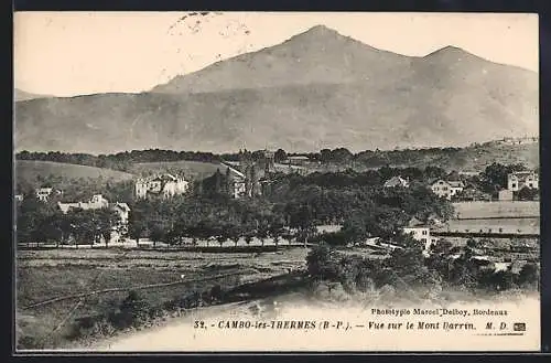 AK Cambo-les-Thermes, Vue sur le Mont Darrin