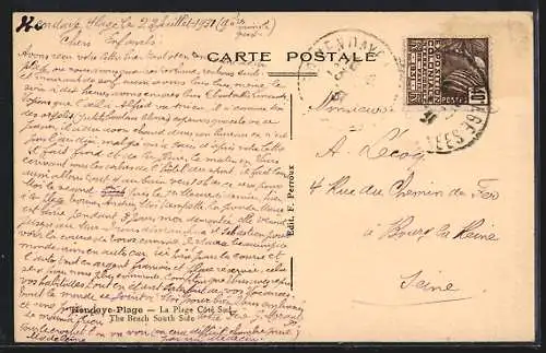 AK Hendaye-Plage, La Plage Côté Sud