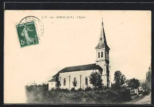 AK Auriac /B.-P., L`Eglise