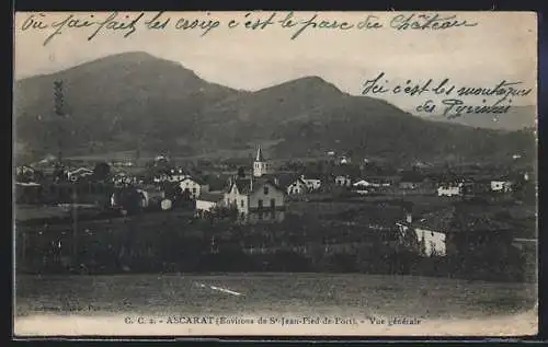 AK Ascarat /St-Jean-Pied-de-Port, Vue générale