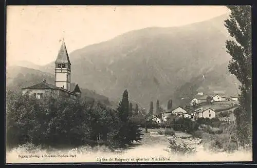 AK Baigorry, Eglise et quartier Mitchéléné