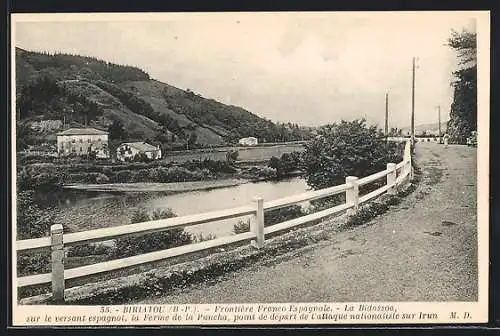 AK Biriatou /B.-P., Frontière Franco-Espagnole, La Bidassoa, La Ferme de la Puncha