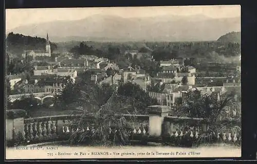 AK Bizanos /Pau, Vue générale, prise de la Terrasse du Palais d`Hiver