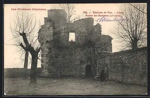 AK Lescar /Pau, Ruines des Remparts