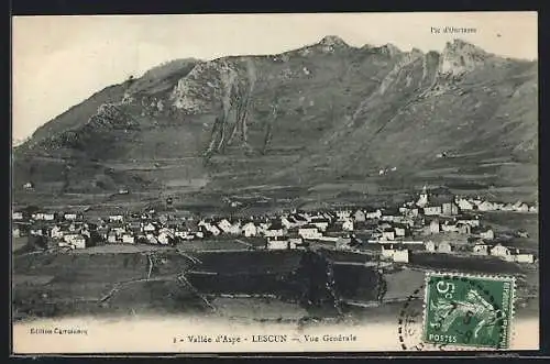 AK Lescun /Vallée d`Aspe, Vue générale et le Pic d`Ourtasse