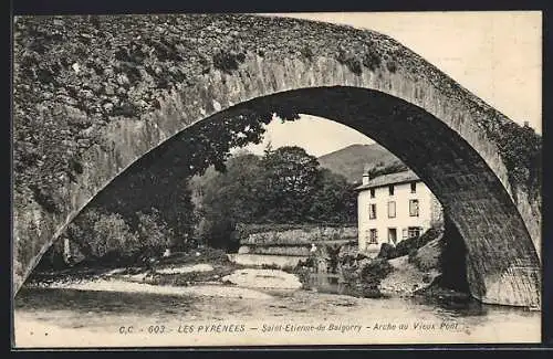 AK Saint-Etienne-de-Baigorry, Arche du Vieux Pont