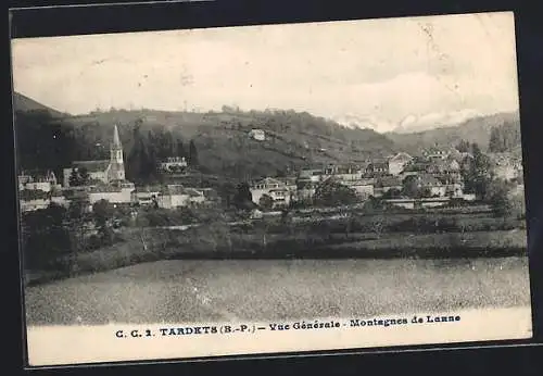 AK Tardets /B.-P., Vue Générale, Montagnes de Lanne