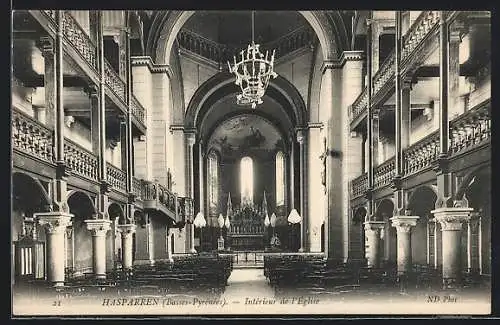 AK Hasparren /B.-P., Intérieur de l`Èglise