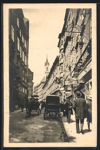 AK Wien, Passanten in der Singerstrasse