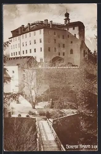 AK Amras, Schloss mit Brücke