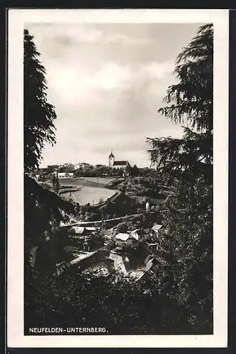 AK Neufelden-Unternberg, Ortsansicht mit Kirche