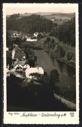 AK Neufelden-Unternberg i. M., Ortsansicht aus der Vogelschau